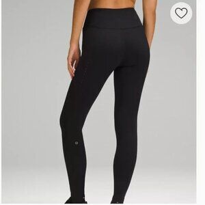 Lululemon Fast & Free High-Rise Brushed Tights in Black 28", size 6